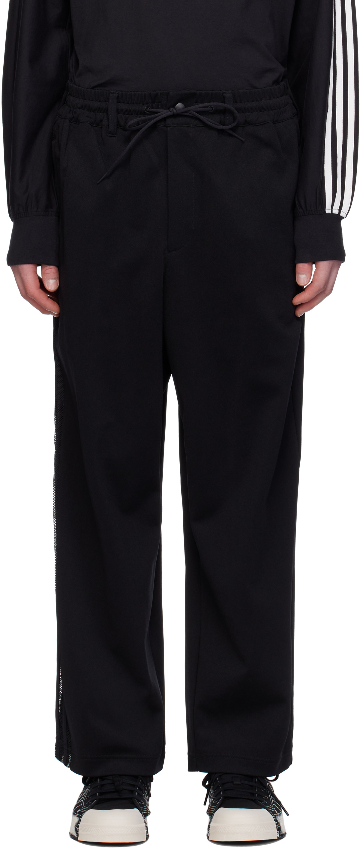 Y-3 Black Mesh TP Sweatpants