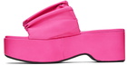 Staud Pink Nina Platform Sandals