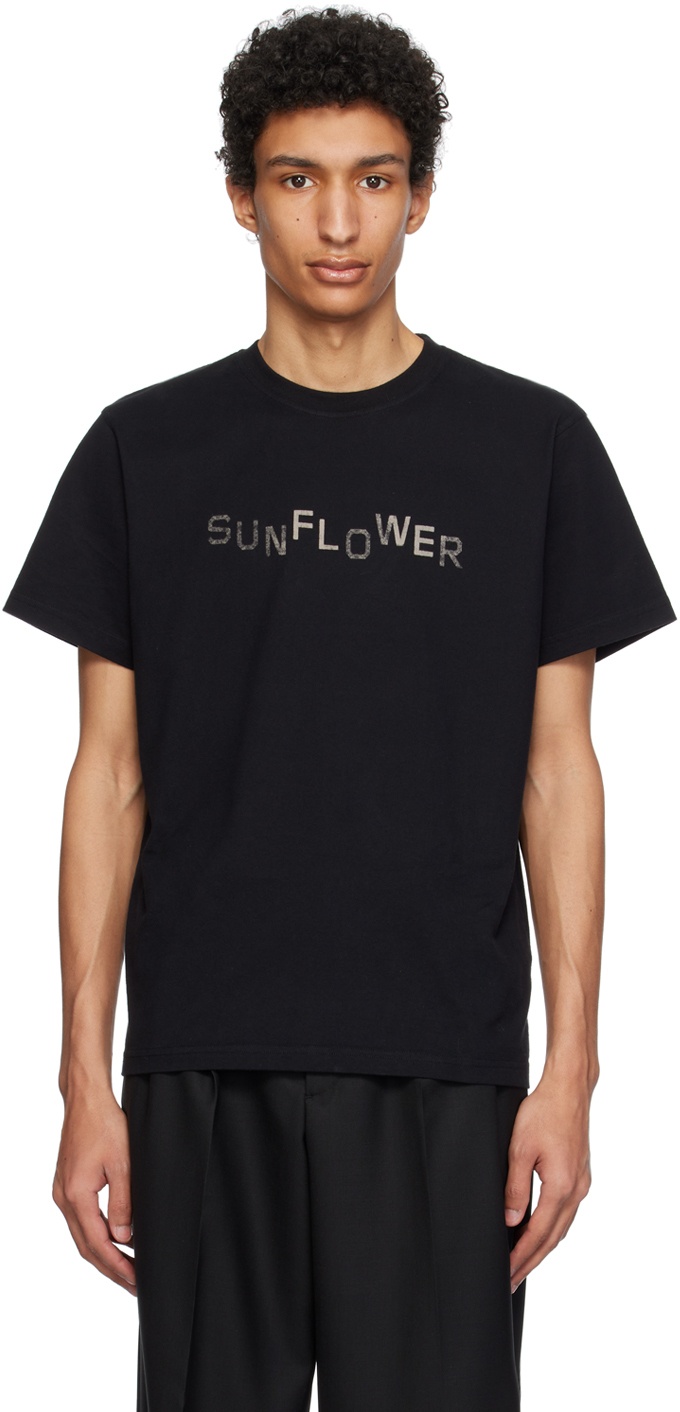 Photo: Sunflower Black Easy Overdyed T-Shirt