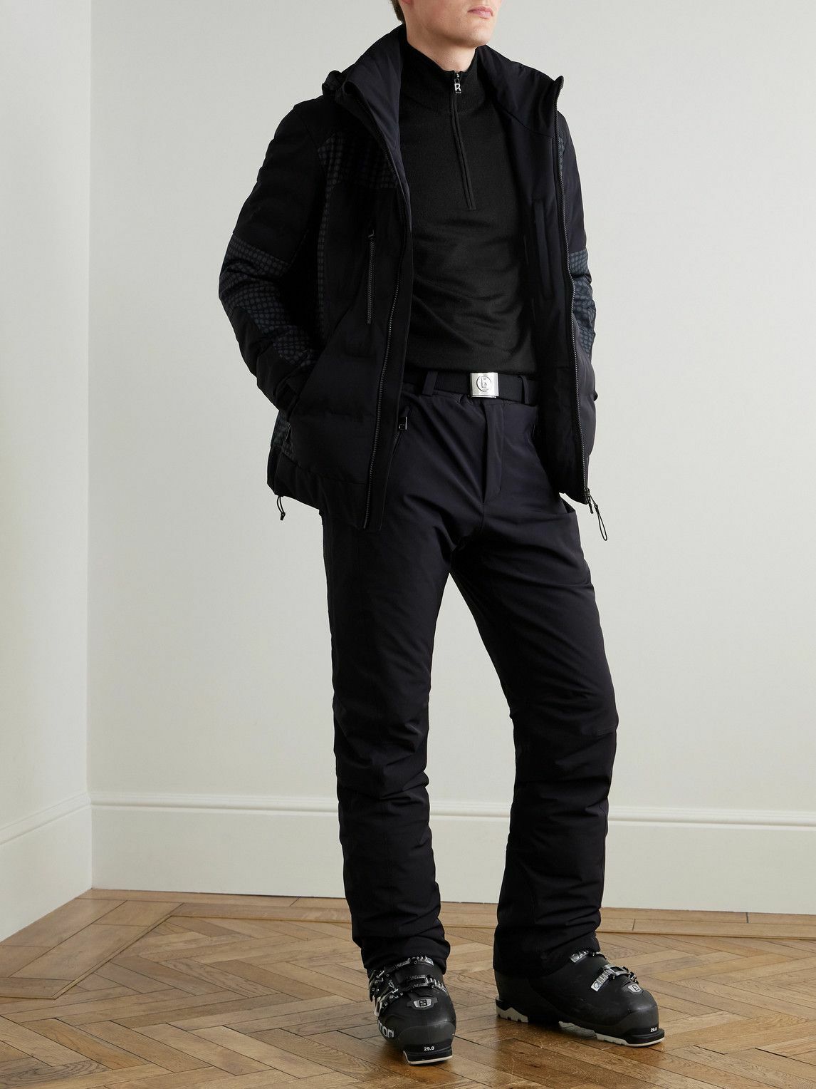 BOGNER - Thore2-T Straight-Leg Belted Ski Pants - Black
