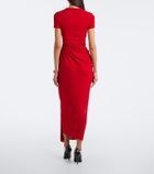 Erdem Draped jersey maxi dress