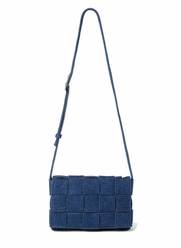 Photo: Bottega Veneta - Cassette Denim Shoulder Bag in Blue