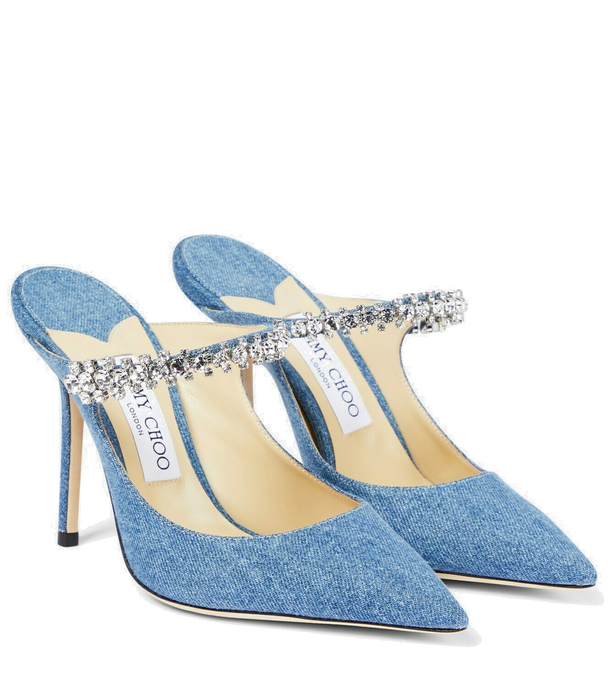 新品Jimmy Choo Bing 36,5cm Jimmy Choo Bing Patent Crystal-Strap High-Heel Pumps