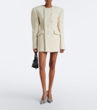 Wardrobe.NYC Alpaca and wool-blend bouclé blazer dress