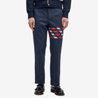 Thom Browne Men's 4-Bar Unconstructed Mogador Trousers in Blue