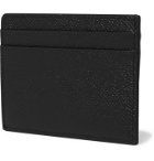 Burberry - Striped Full-Grain Leather Cardholder - Black