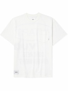 WTAPS - Logo-Appliquéd Printed Cotton-Jersey T-Shirt - White