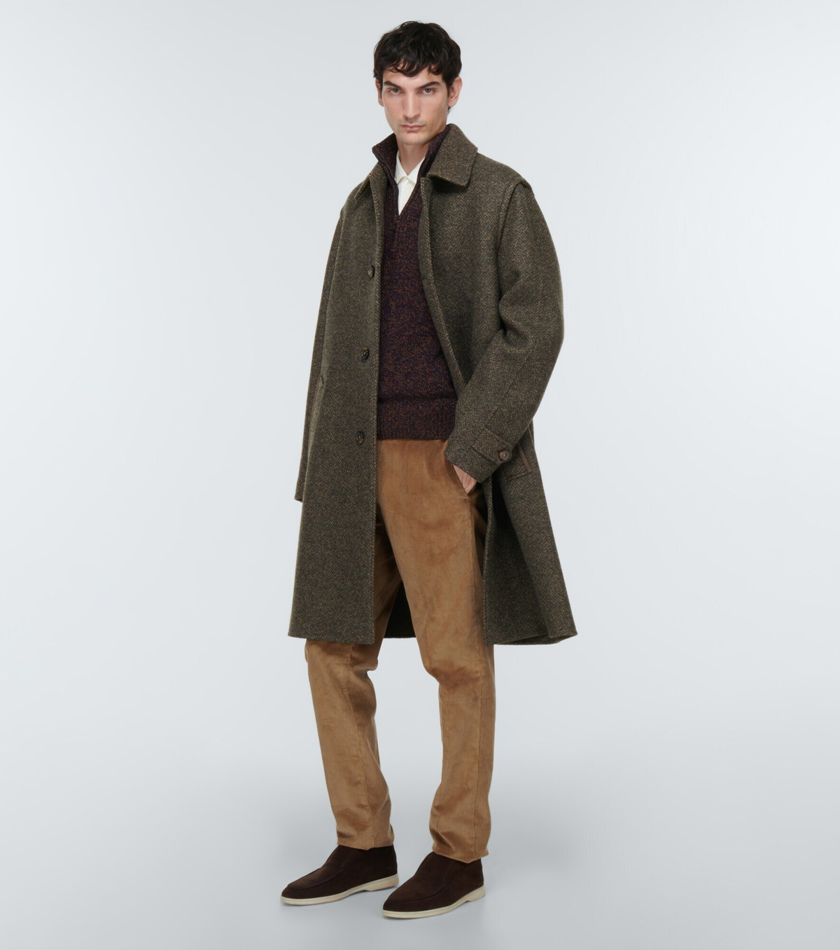 Loro Piana - Savile cashmere-blend overcoat Loro Piana