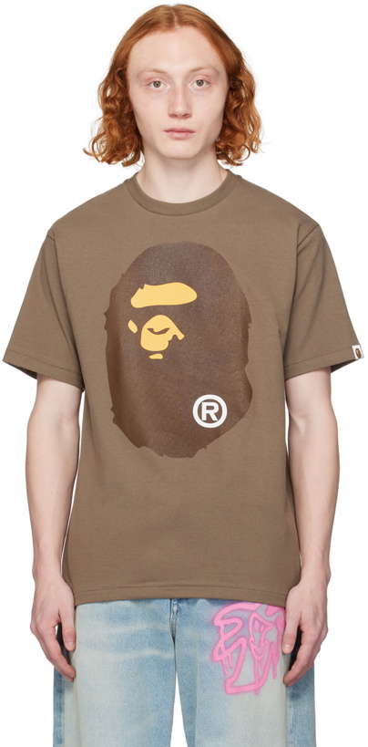 Photo: BAPE Brown Big Ape Head T-Shirt