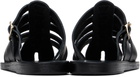 Ancient Greek Sandals Black Cosmia Sandals