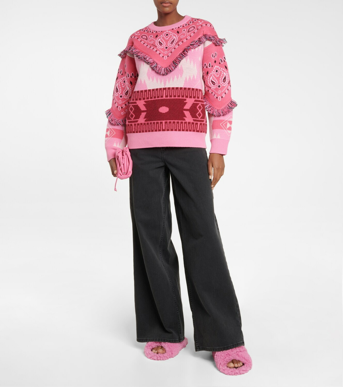 Alanui - Wool jacquard sweater