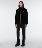 Prada Velour hooded sweatshirt