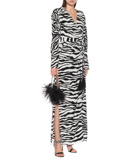 The Attico - Lauren zebra-print maxi dress