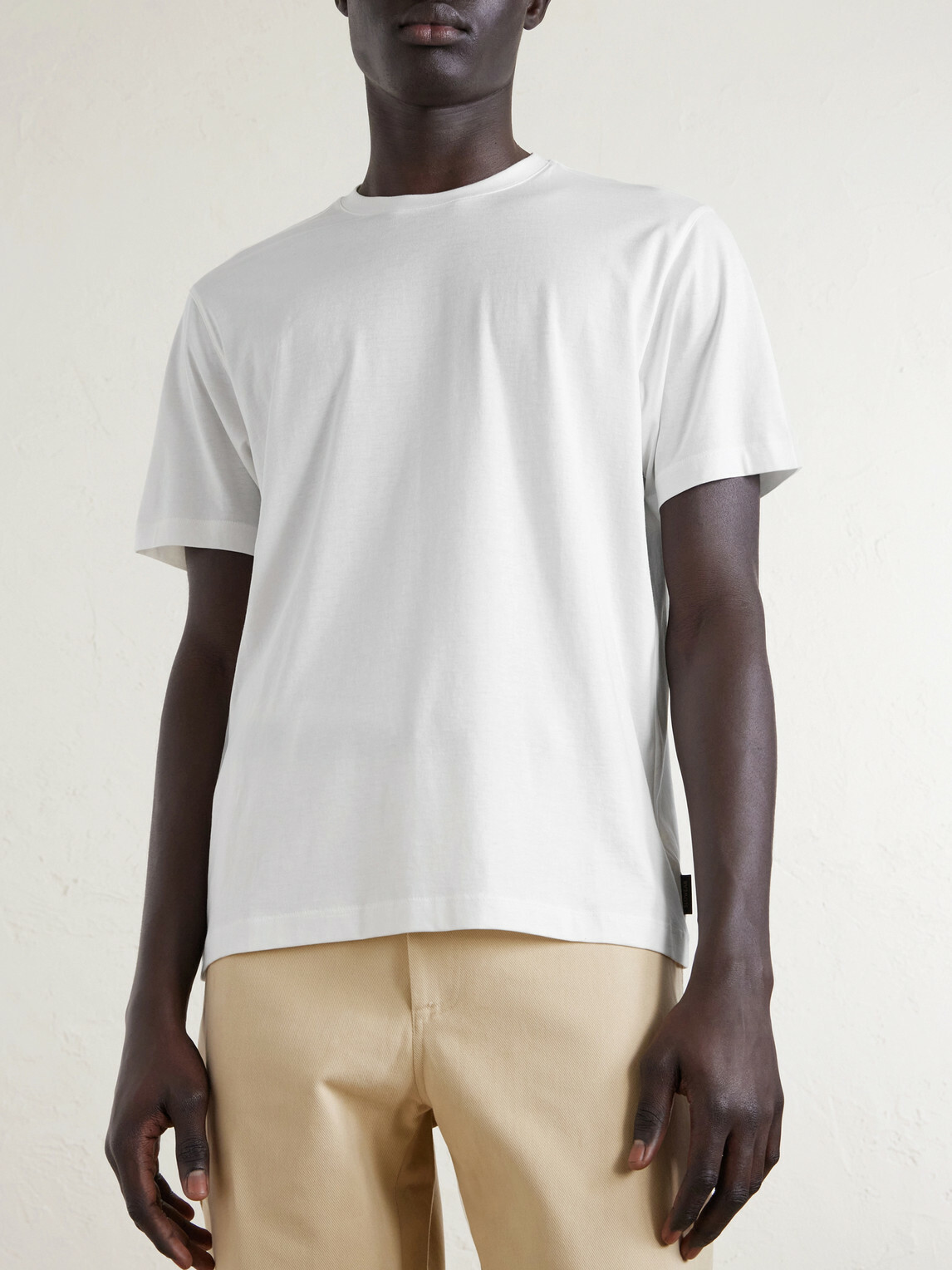 Slowear - Cotton and Silk-Blend Jersey T-Shirt - White