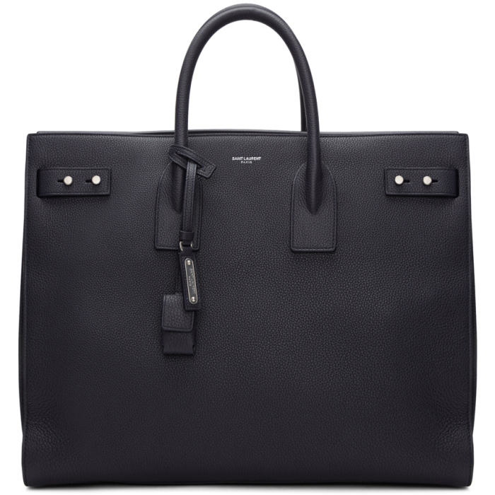 Photo: Saint Laurent Navy Large Sac De Jour Tote