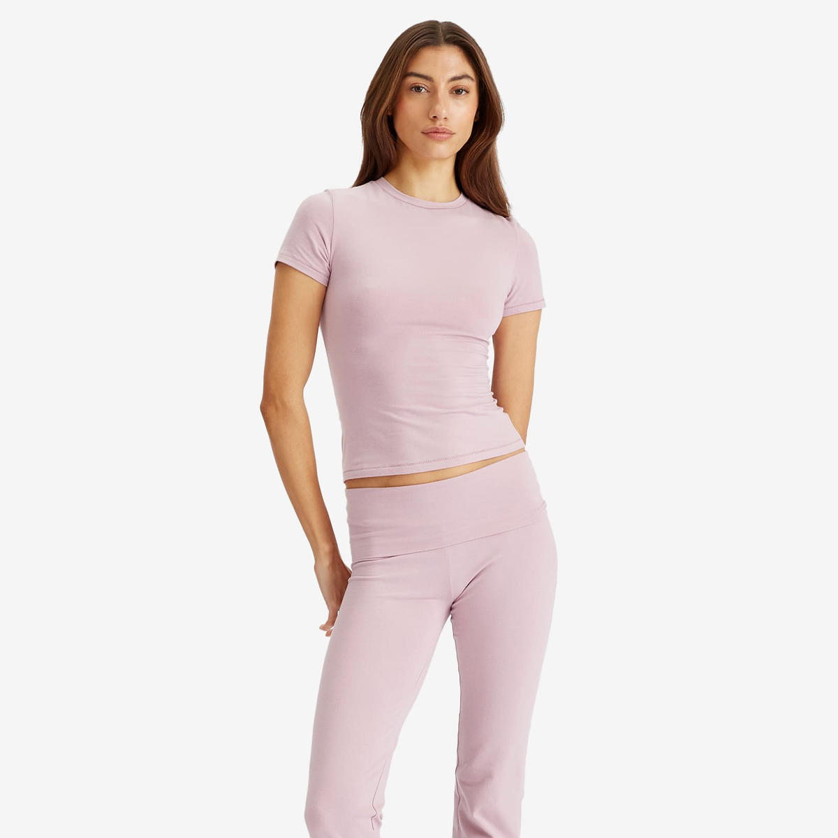 SKIMS Women's Cotton Jersey T-Shirt in Dusk