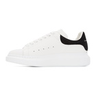 Alexander McQueen White and Black Croc Oversized Sneakers