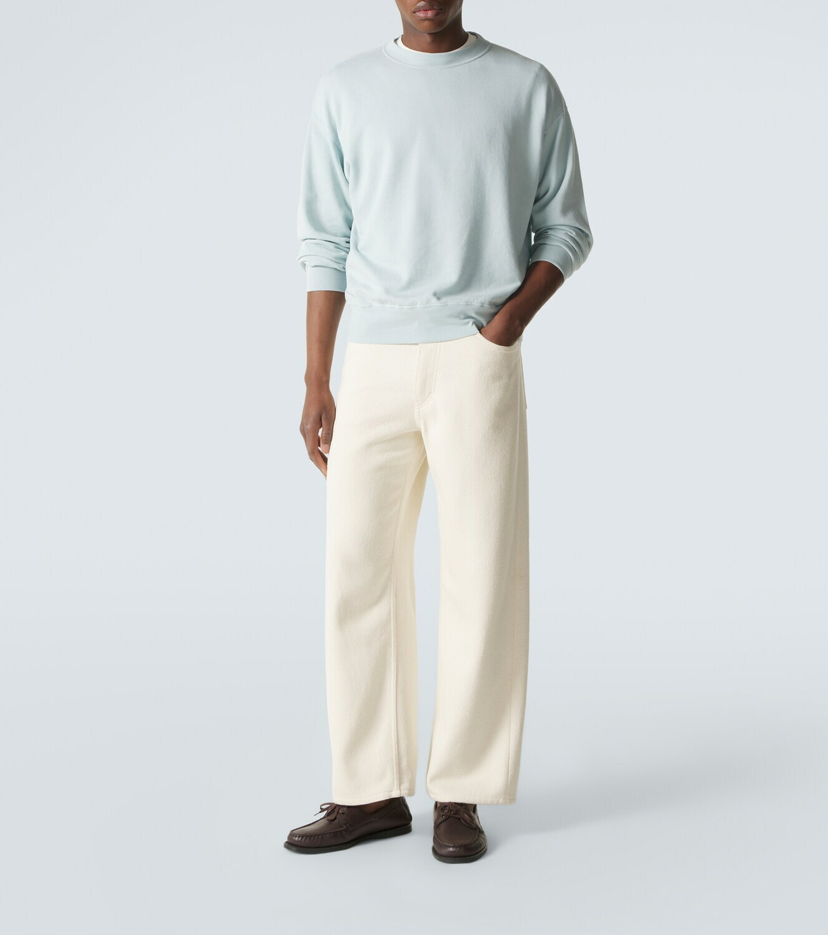 Auralee Cotton, wool and silk sweatshirt