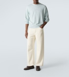 Auralee Cotton, wool and silk sweatshirt