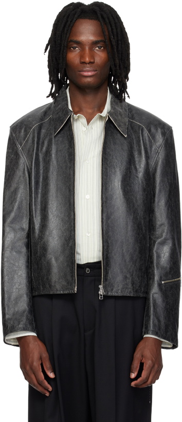 Photo: MMIC Gray Vapor Leather Jacket
