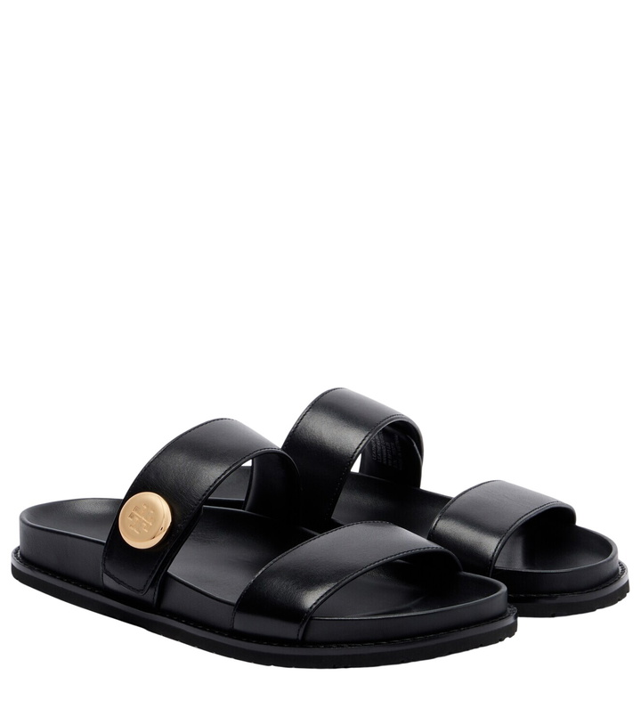 Photo: Tory Burch Romy Sport leather slides