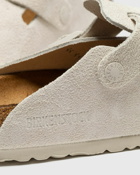 Birkenstock Boston Velourleder White - Mens - Sandals & Slides