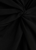 Diane Von Furstenberg Shiri Knotted Jersey Midi Dress Black