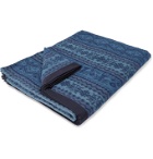 RRL - Farrell Cotton-Jacquard Blanket - Blue