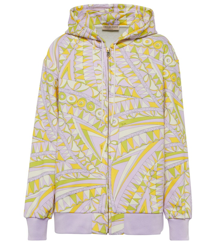 Photo: Pucci Printed zipped hoodie