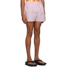 ERL Pink Check Boxer Shorts