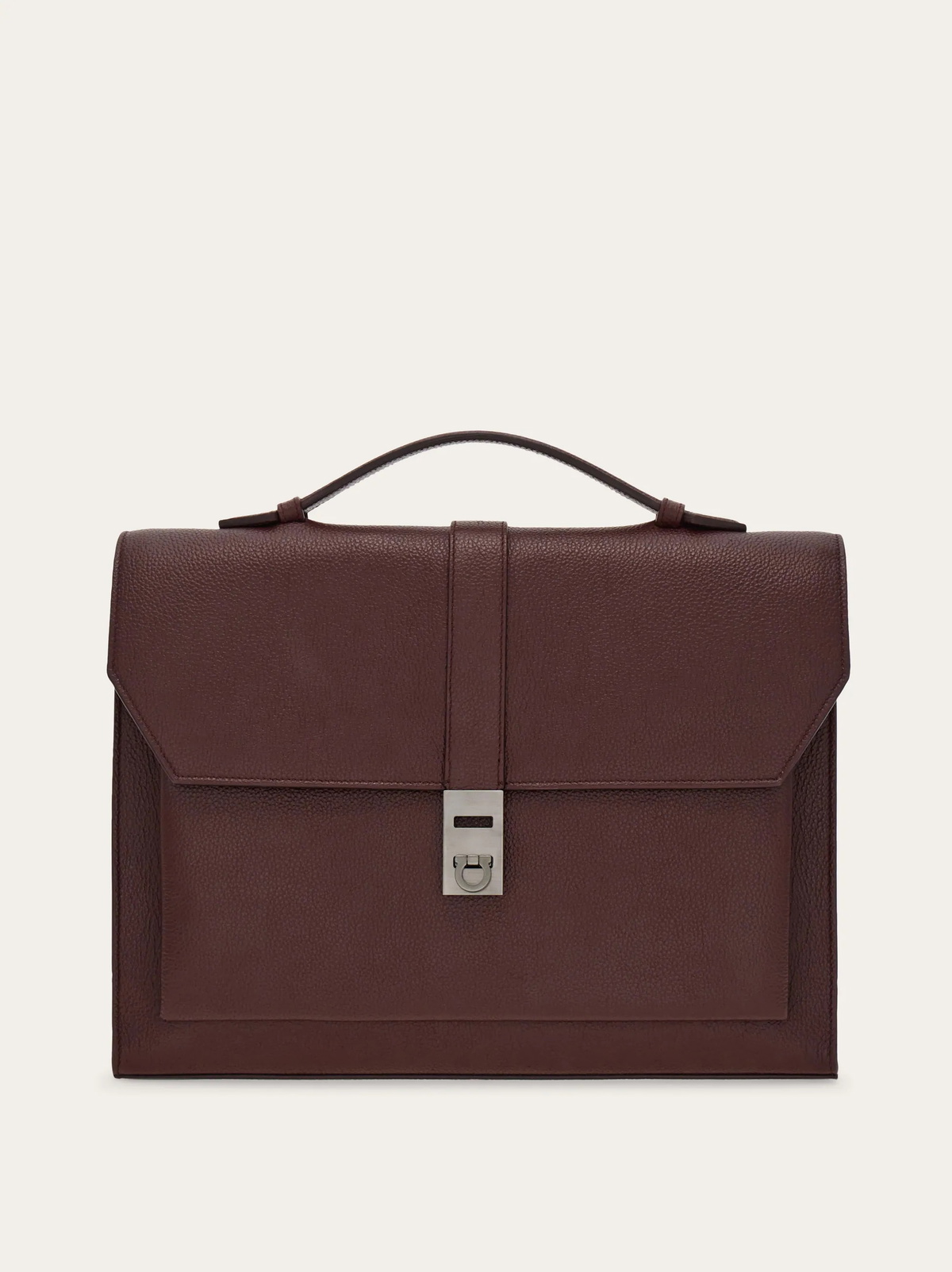 Ferragamo Mens Hug buckle briefcase in Red