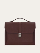Ferragamo Mens Hug buckle briefcase in Red