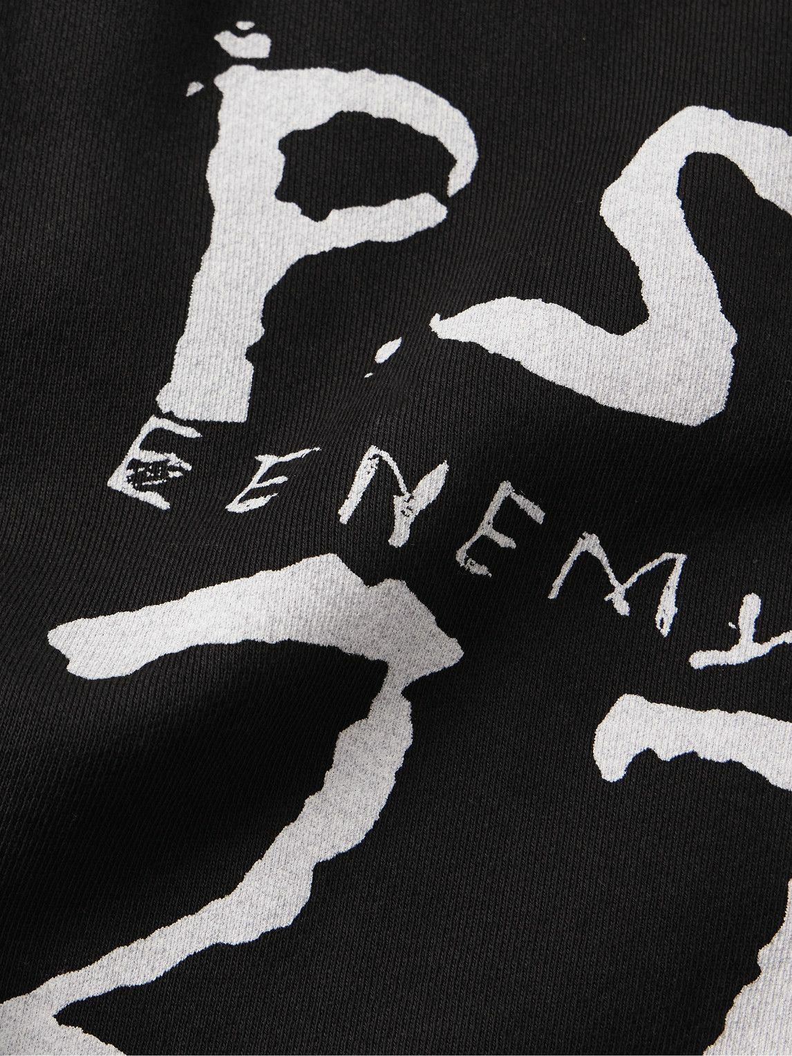 RRR123 - INRI Enemy Straight-Leg Embellished Cotton-Jersey Drawstring Shorts - Black