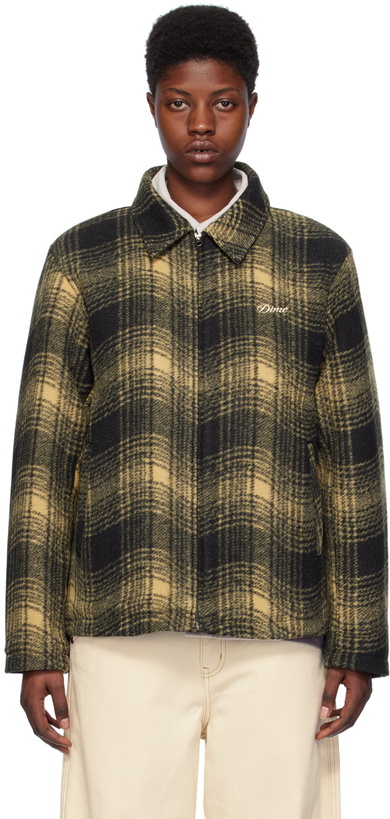 Photo: Dime Tan & Black Wave Plaid Jacket