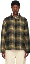 Dime Tan & Black Wave Plaid Jacket