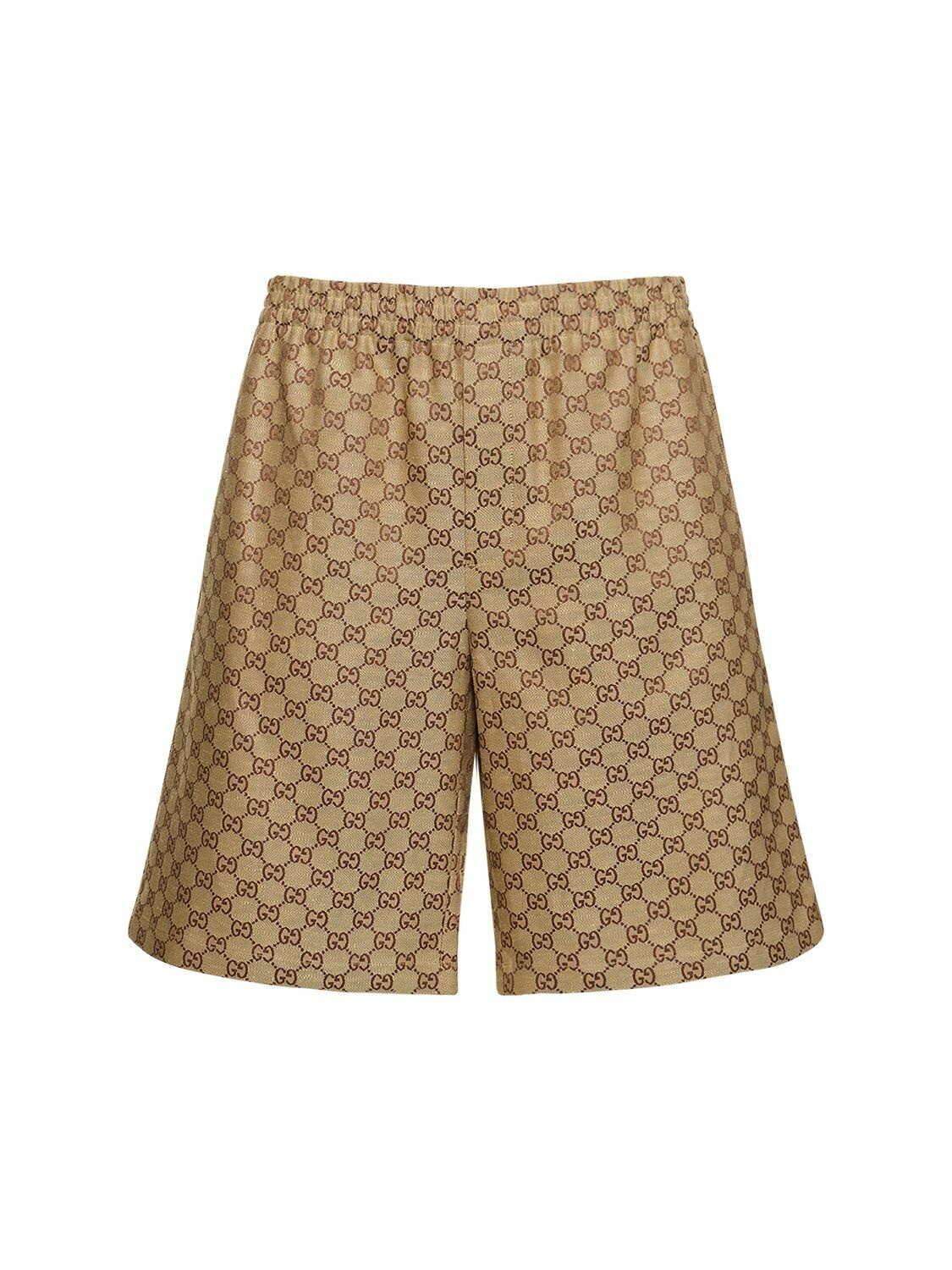 Photo: GUCCI - Summer Gg Supreme Linen Blend Shorts