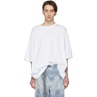 Dries Van Noten White Oversized Hoky T-Shirt