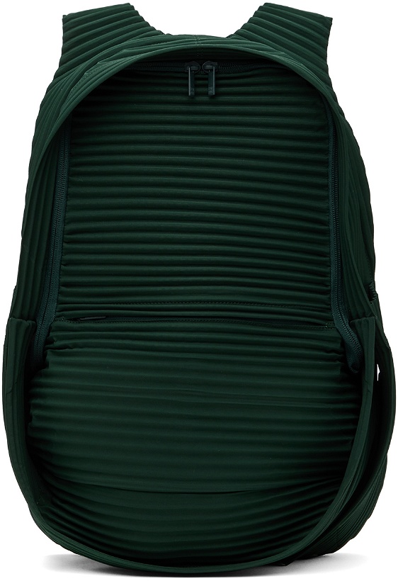 Photo: HOMME PLISSÉ ISSEY MIYAKE Green Pleats Daypack Backpack