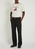 Duke And Dexter Mon Cheri Printed Cotton T-shirt White
