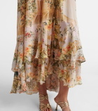Camilla Embellished floral silk crêpe maxi dress