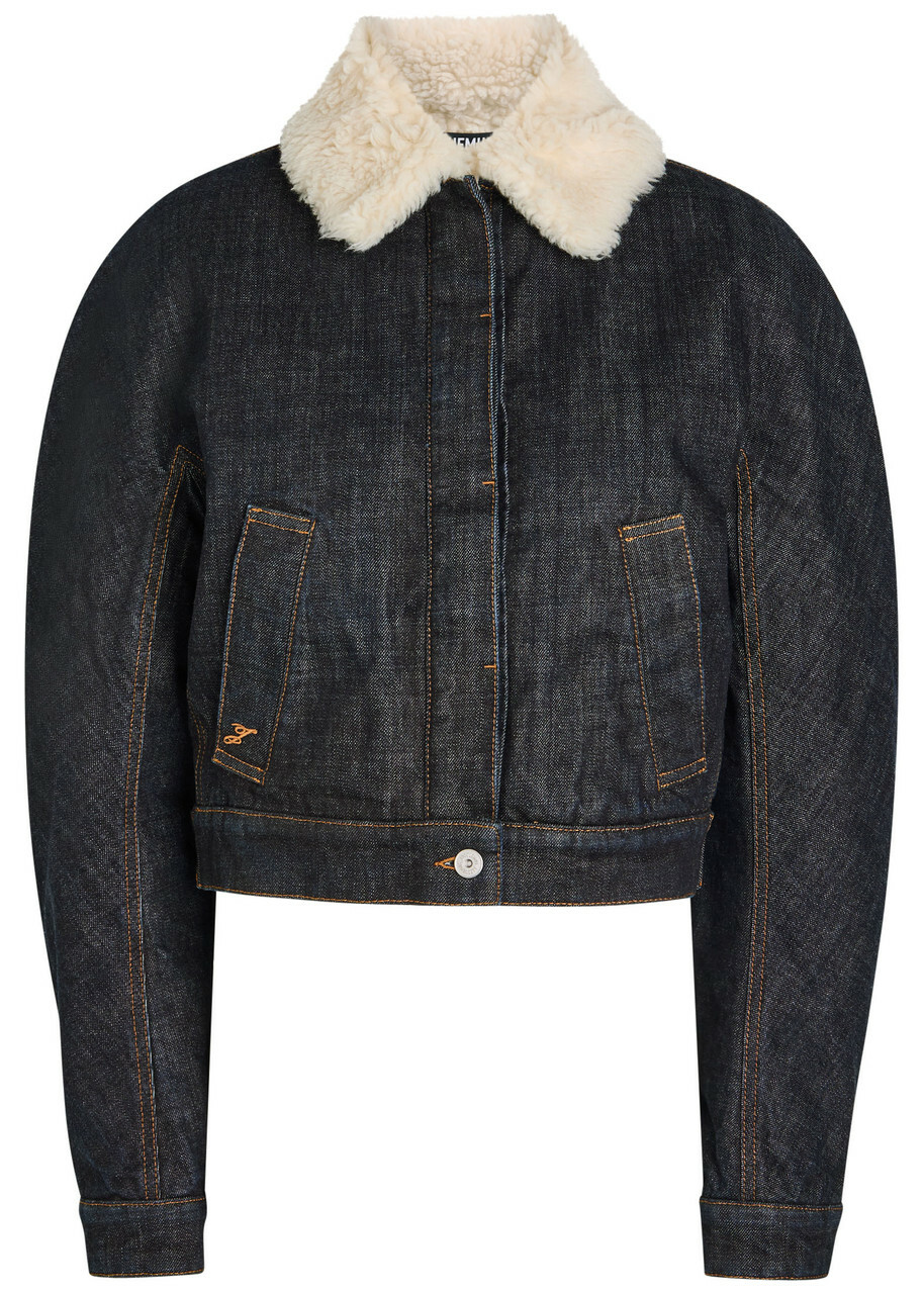 Jacquemus Le Bomber De De-nîmes Denim Jacket Navy