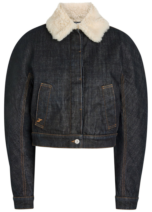 Photo: Jacquemus Le Bomber De De-nîmes Denim Jacket Navy