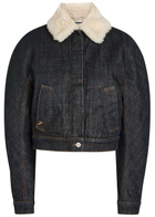 Jacquemus Le Bomber De De-nîmes Denim Jacket Navy