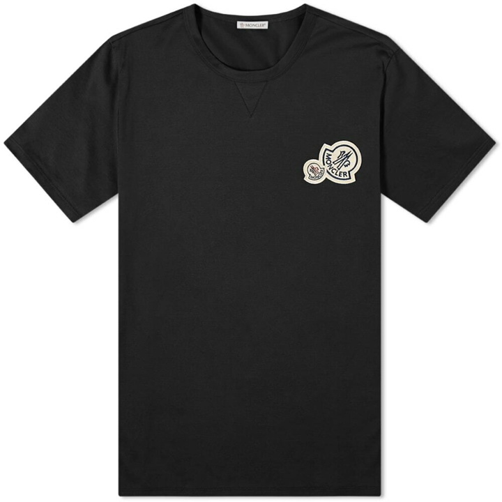 Photo: Moncler Men's Multi Logo T-Shirt in Black