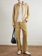 Burberry - Straight-Leg Checked Cotton-Corduroy Trousers - Neutrals