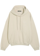 Cole Buxton Logo-embroidered Hooded Cotton-blend Sweatshirt Sand