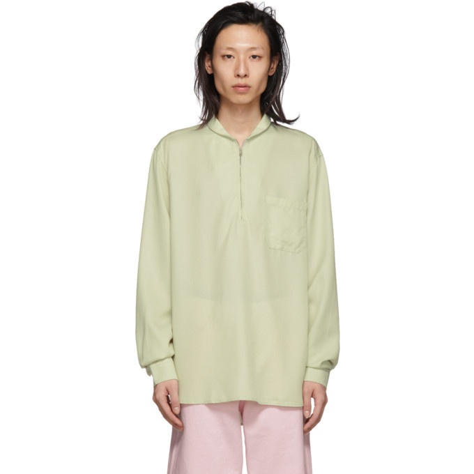 Photo: Our Legacy Off-White Shawl Zip Shirt