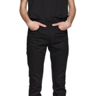 Saint Laurent Black Cropped Skinny Jeans