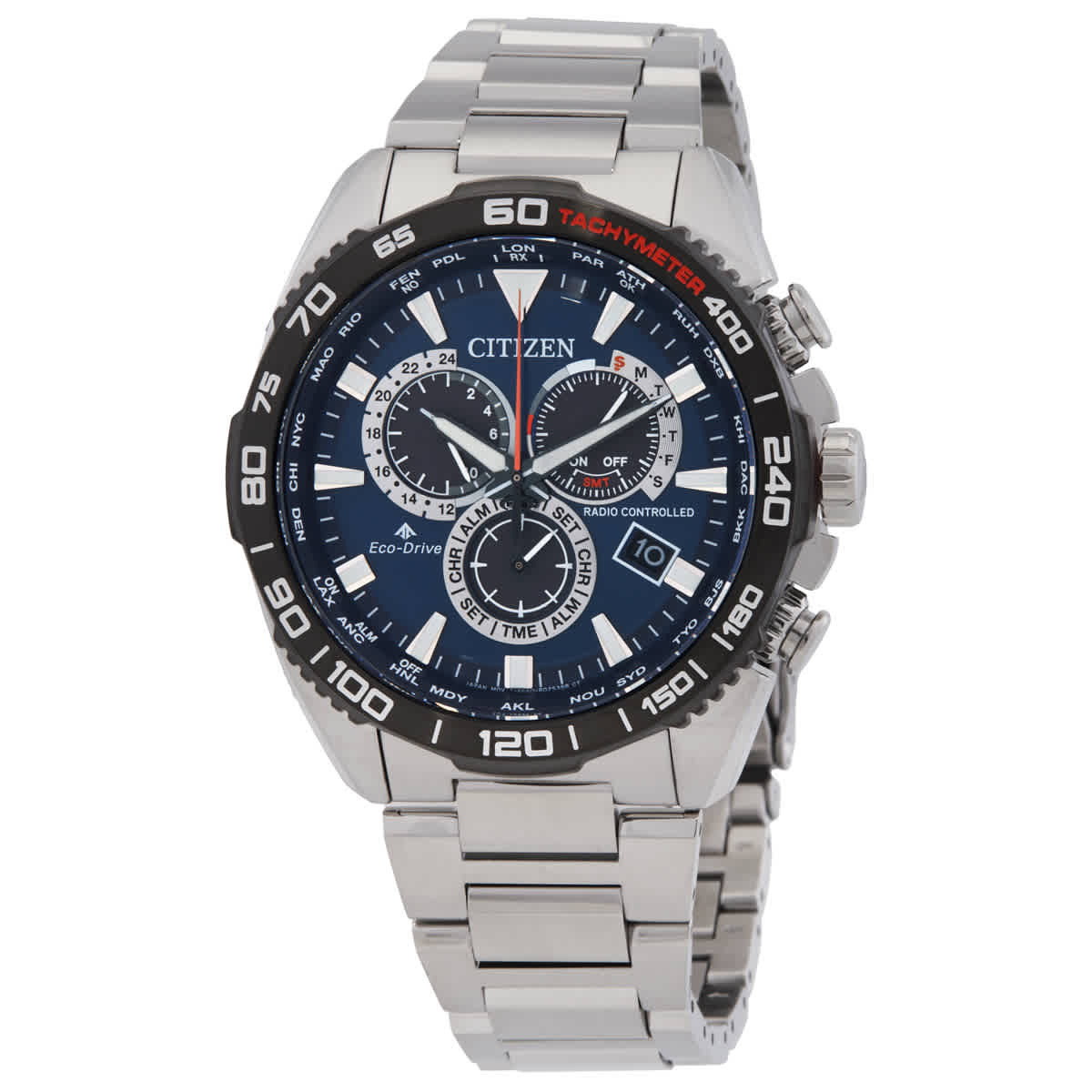 Citizen Promaster Land Chronograph Blue Dial Mens Watch CB5034-58L