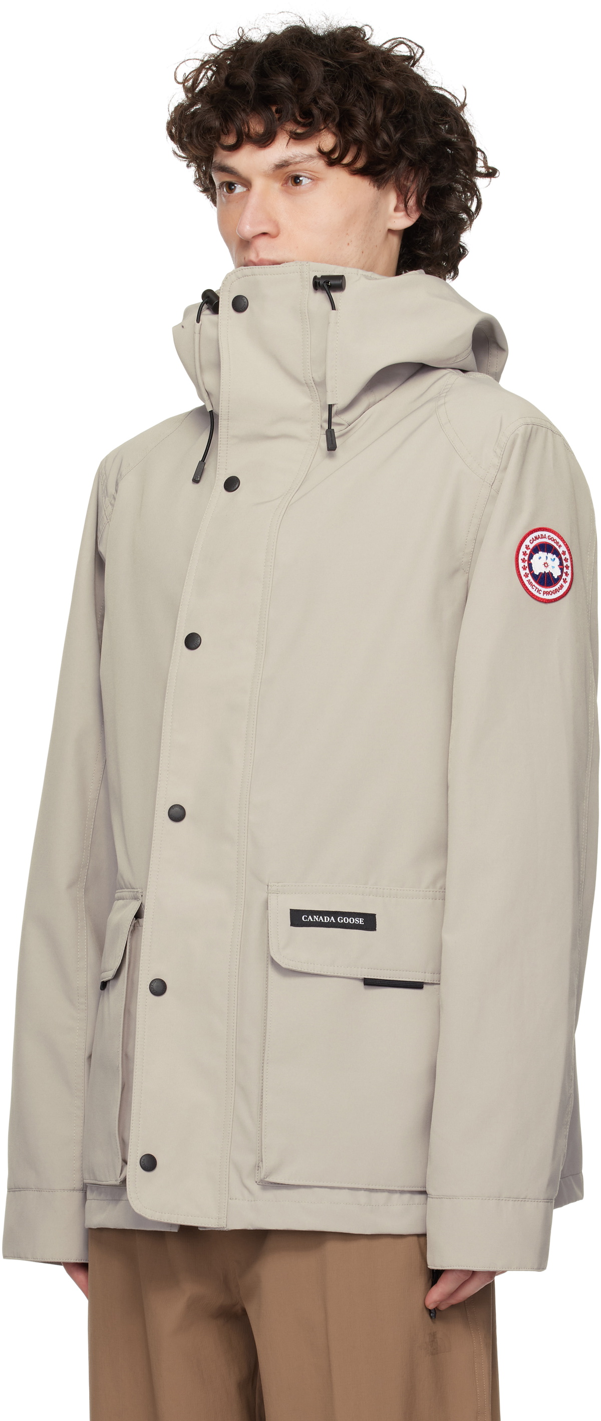 Canada Goose Beige Lockeport Jacket Canada Goose